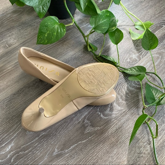 Short nude heels. Size 8. Unisa brand (from DSW). - Picture 4 of 4